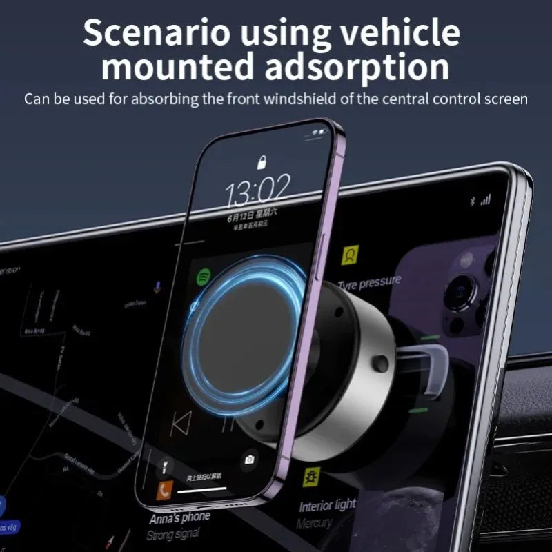 NUEVO Soporte Magnético para Coche con Adsorción al Vacío 360 °   Soporte giratorio para teléfono móvil con navegación para teléfonos inteligentes de 4,7 pulgadas o superiores