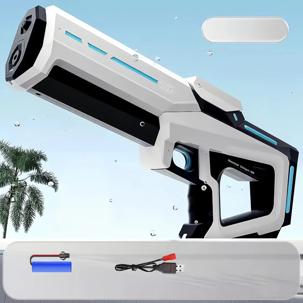 Pistolas de agua eléctricas para adultos, potentes chorros, succión automática de agua, juguete de playa al aire libre de verano para niños, regalo para niños