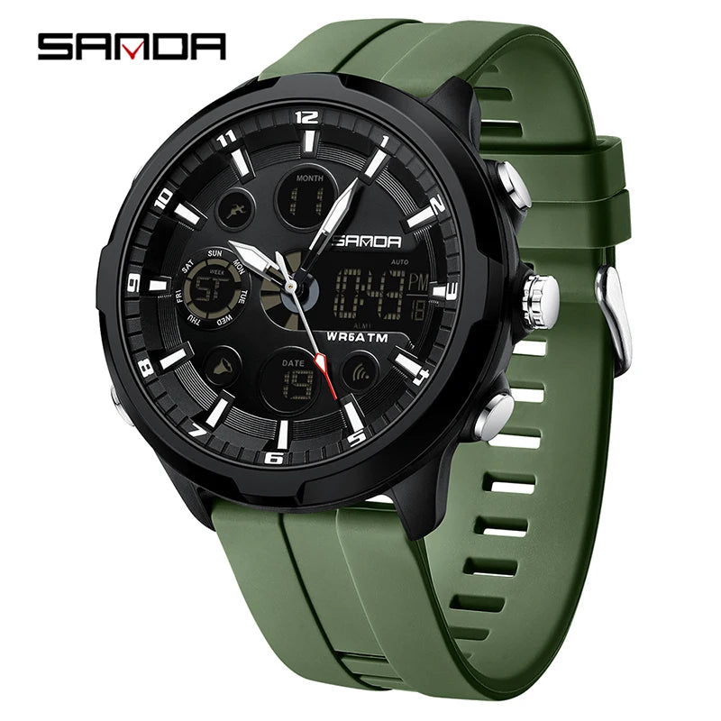 Reloj Militar Digital SANDA G Doble Pantalla para Hombre