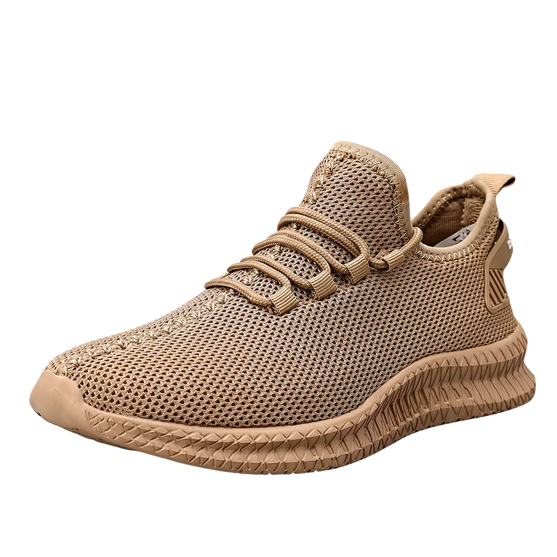 Zapatillas de correr transpirables y livianas para hombre con cordones