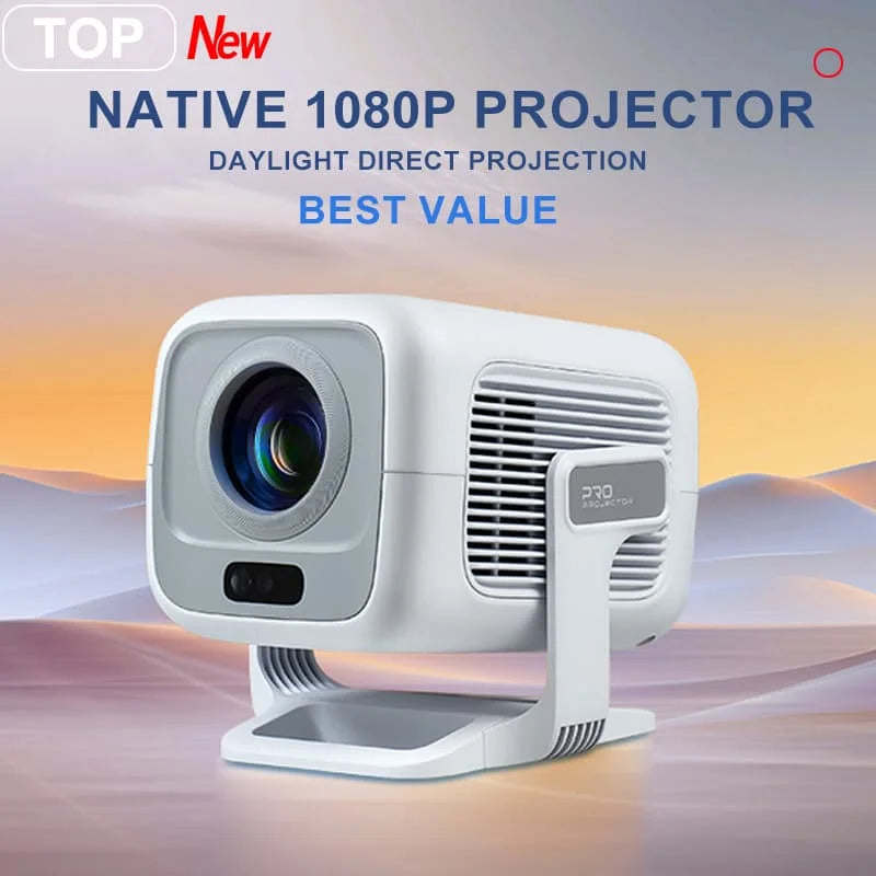 Proyector DITONG X3Plus HD Nativo 1080P Compatible con 4K WIFI6 BT5.4 Android Mini Proyector Portátil LED Proyector de Video para Cine en Casa