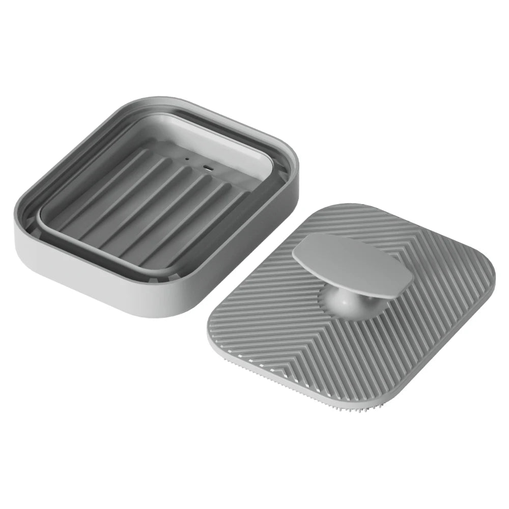 Caja de Jabón de Silicona 2 en 1 Plegable para Viaje