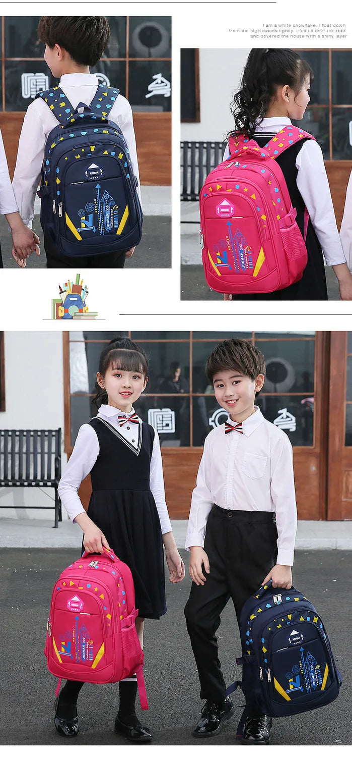 Bolso de hombro para chico, Mochila con patrón geométrico para adolescentes y niños, Mochila escolar de moda, Mochila para niño y niña, Mochila impermeable para libros ﻿