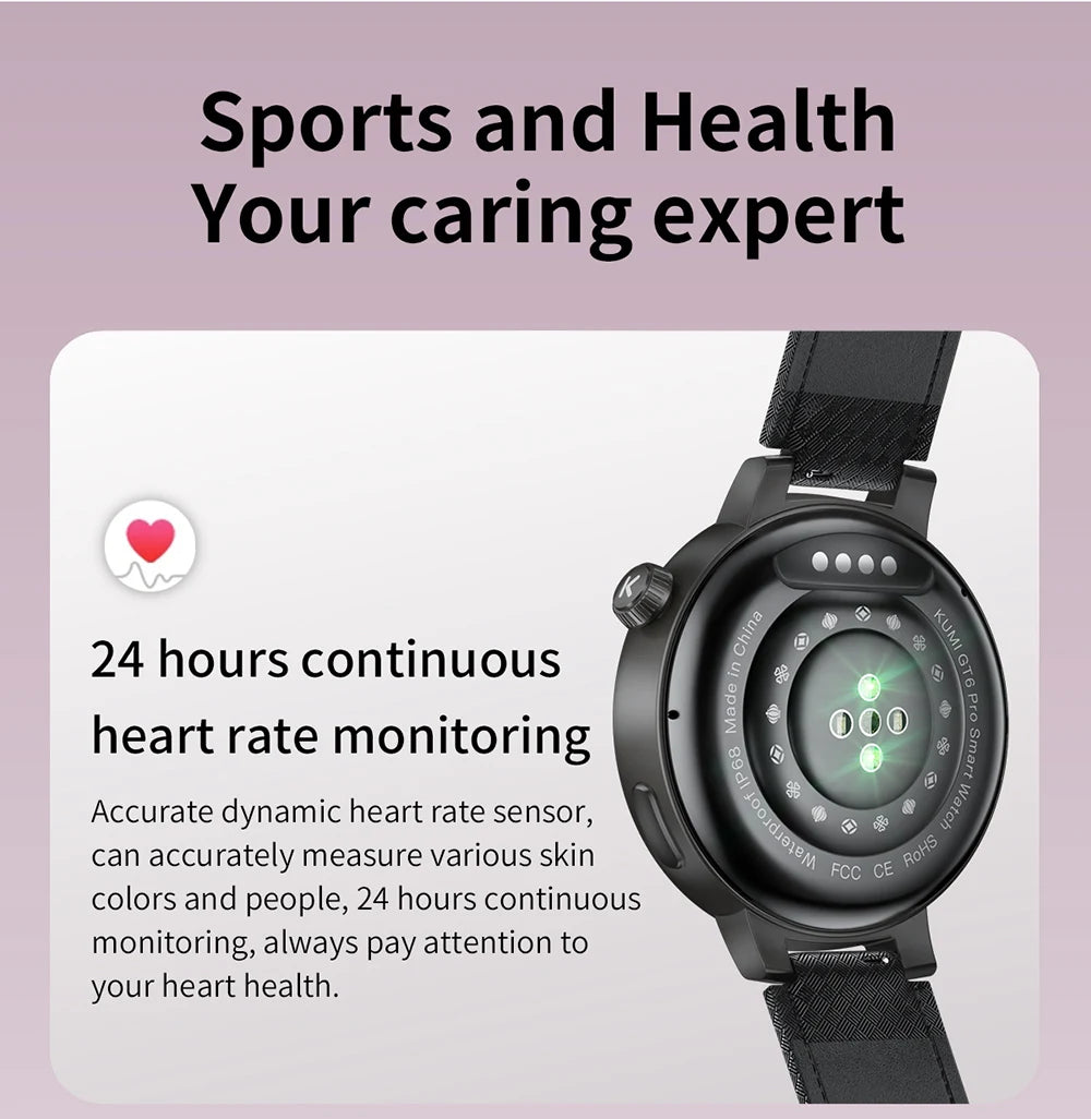 KUMI GT6 Pro Reloj Inteligente AMOLED NFC