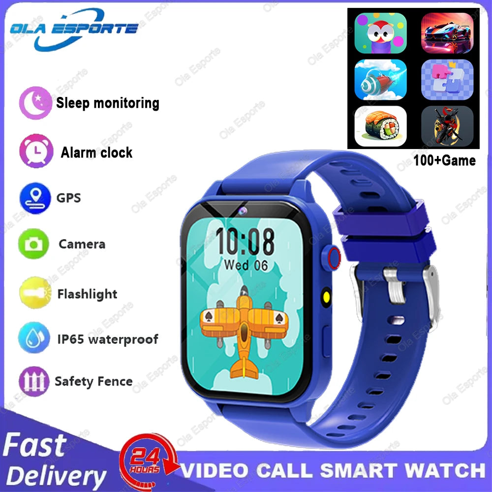 Reloj Inteligente Niños Cámara Juegos Linterna