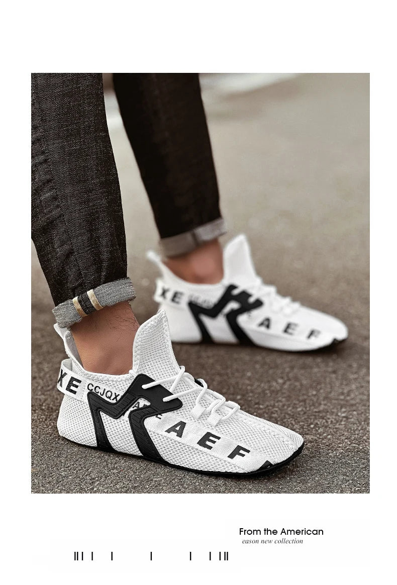 YRZL Mocasines Zapatos Hombres Casual Malla Transpirable Antideslizante Al Aire Libre Cómodo Interior Zapatos de Gimnasio Zapatos de Gran Tamaño para Hombres