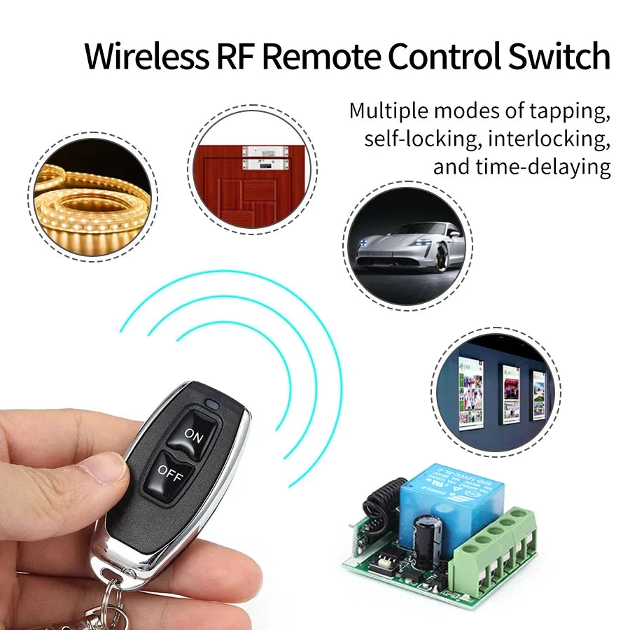 Interruptor de Control Remoto RF 433Mhz DIY con Módulo