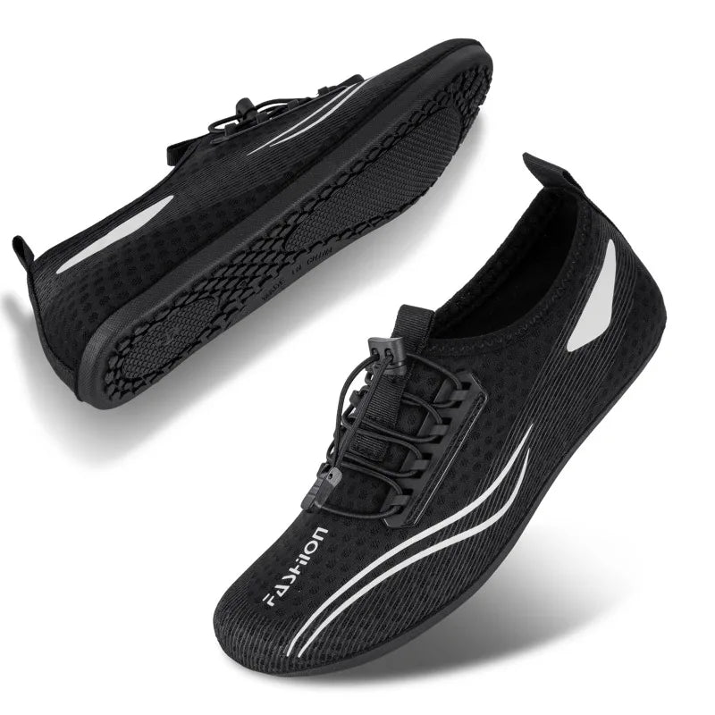 Zapatos acuáticos ligeros a la moda para hombre, zapatos de playa transpirables para mujer, zapatos de Yoga Unisex antideslizantes flexibles, zapatillas de agua de secado rápido