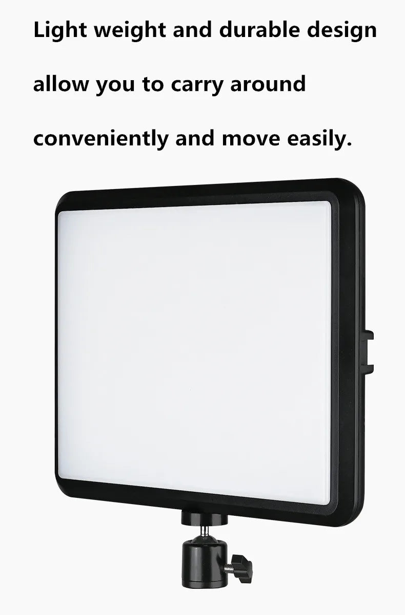 Panel de luz LED para fotografía y vídeo de 8/12 pulgadas, Kit de iluminación para estudio fotográfico para disparar transmisión en vivo Youbube con soporte para trípode