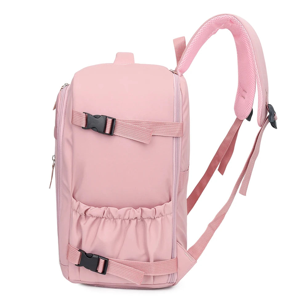 180 °     Mochila de Cabina Abierta, Bolsa de Nailon Aprobada por Aerolíneas con Compartimento para Zapatos para Viajes, Negocios y Fines de Semana