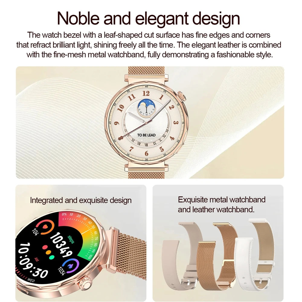 Reloj Inteligente Mujer AMOLED Bluetooth IP68