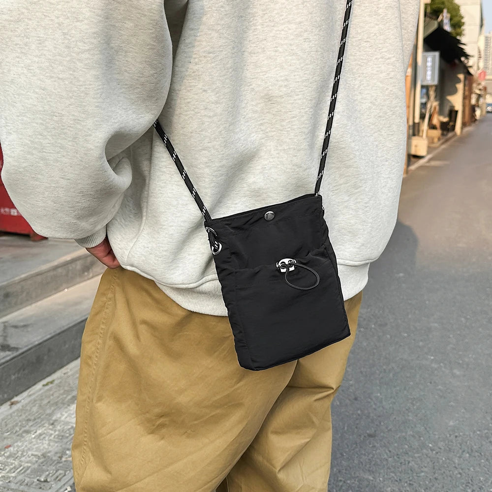 Mini Bolso Bandolera de Nailon para Teléfono, Mujer