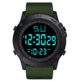 Relojes deportivos para hombre, esfera negra, reloj deportivo militar multifunción, reloj electrónico Digital LED resistente al agua para hombre y niño
