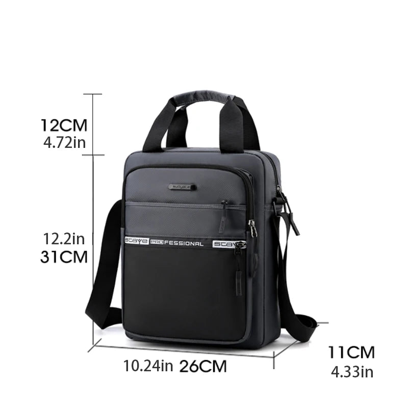 Bolso Cruzado para Hombre Multifuncional Correa Ajustable