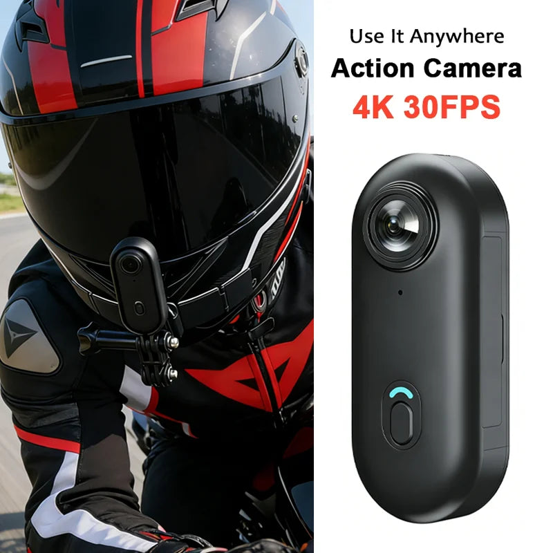 Cámara corporal mini JETO H88 Full HD WiFi con clip magnético para motocicleta