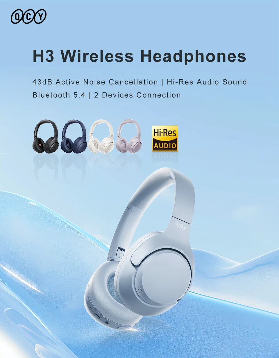 QCY H3 Auriculares ANC Bluetooth 5.4 60h