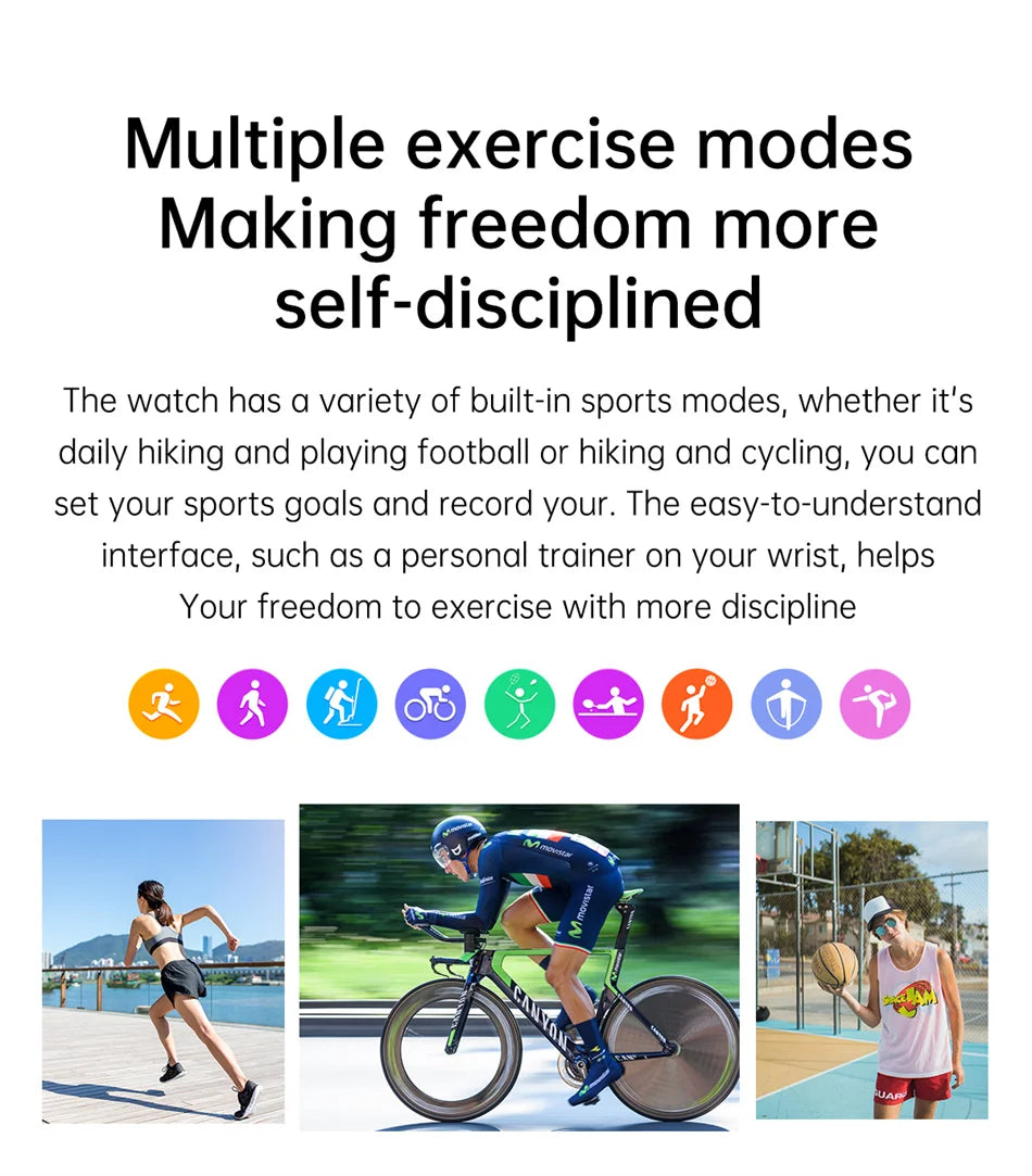 Reloj Inteligente Deportivo con Pantalla Táctil y Llamadas Bluetooth