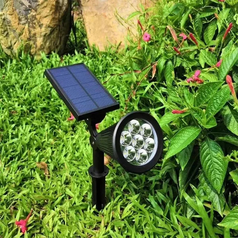 Lámpara Solar de 7 LED Ajustable para Suelo
