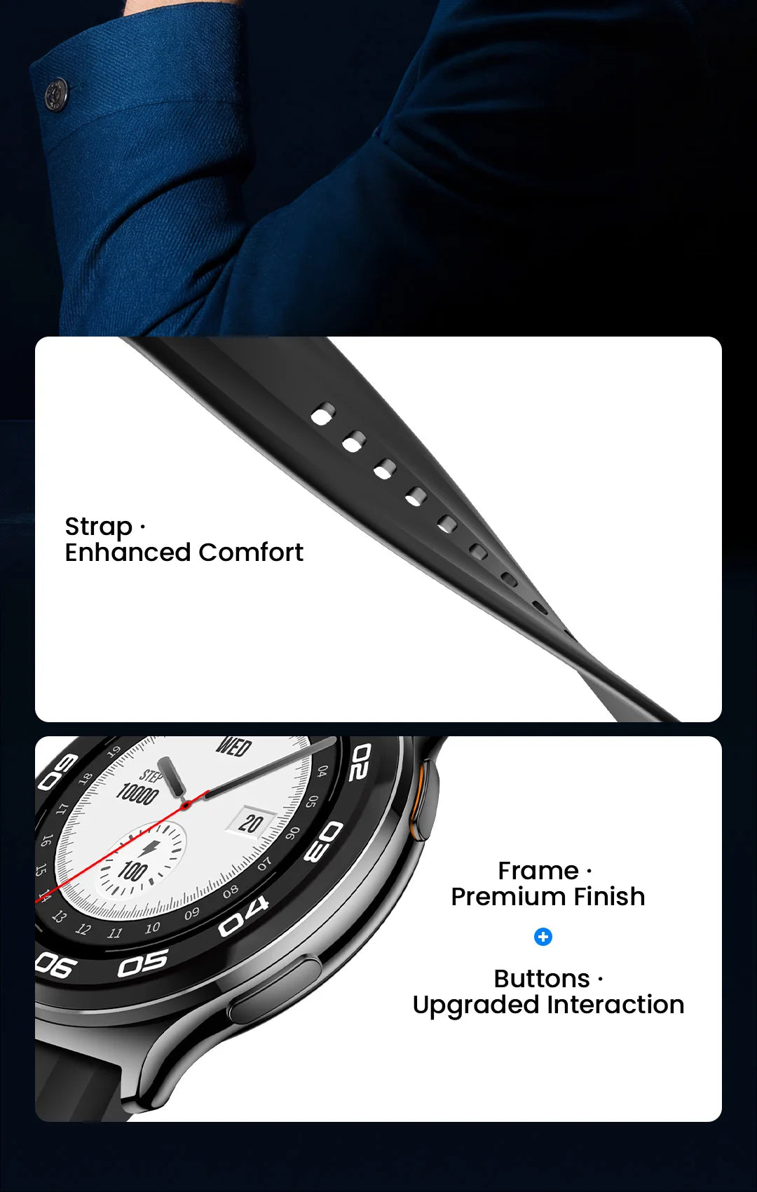 Reloj Inteligente Solar Lite 2 con AMOLED, Modos Deportivos y Llamadas