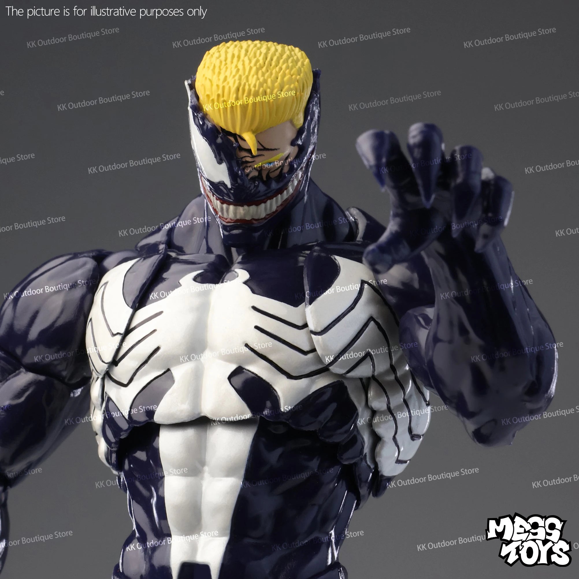 NUEVO Mess Toys Venom Lethal Neighbor Spider-Man Symbiotic Black Suit Messtoys Spiderman Figura de Acción Anime Modelo Muñeco Regalos Juguetes