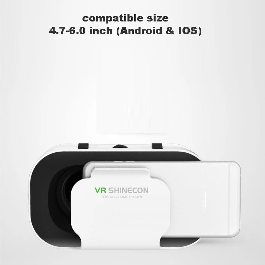 Shinecon VR gafas 3D auriculares dispositivo de Realidad Virtual casco gafas lentes teléfono inteligente móvil teléfono inteligente Realidade Viar VR