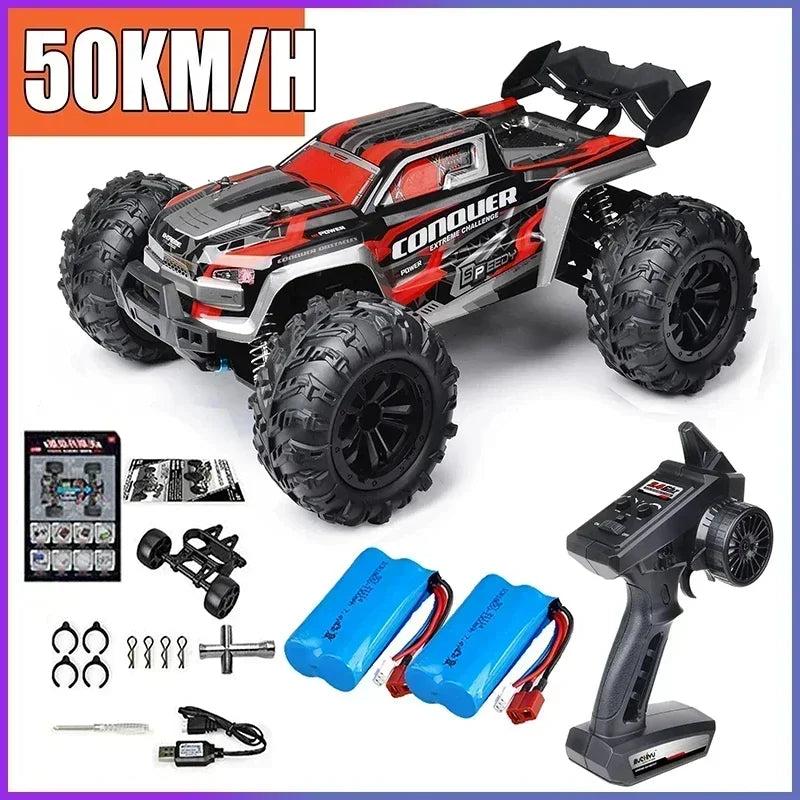 JJRC -Q130 sin escobillas de alta velocidad 70 KM/H4X4 todoterreno 2,4G 4WD Control remoto RC coche 4WD Racing Monster Racing Boy juguete para regalo 1:16