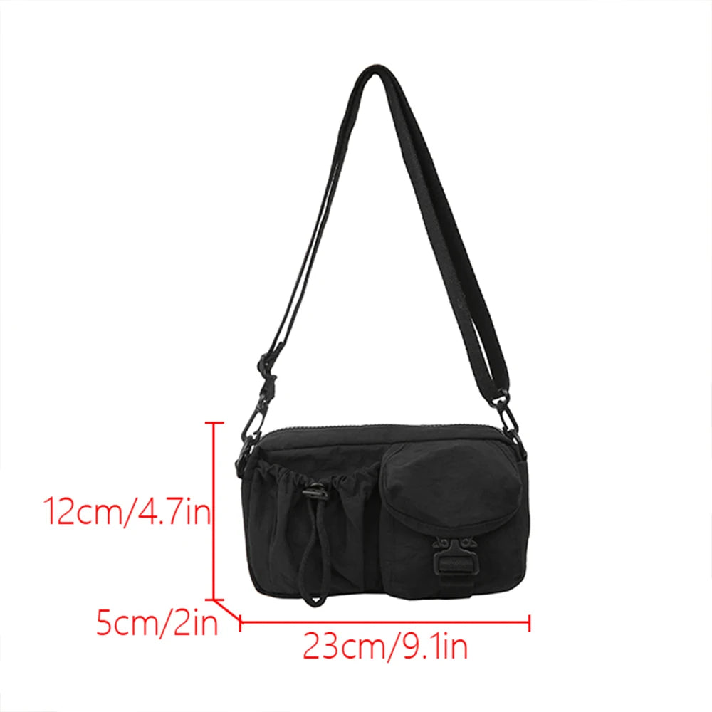Bolso bandolera deportivo, diseño de estilo de ropa de trabajo, bolso de hombro individual, bolso de pecho ligero multifuncional, bolso para teléfono móvil