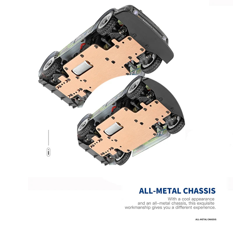 WLtoys 284131/284161/284010/32221 con Luces LED, 2.4G, 4WD, 30 km/h, Chasis Metálico, Coches RC Eléctricos de Alta Velocidad para Derrapes Todoterreno