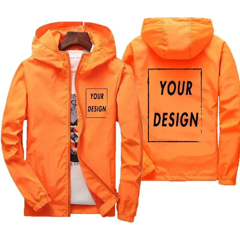 Chaqueta Cortavientos Impermeable para Hombre - Talle Grande hasta 7XL
