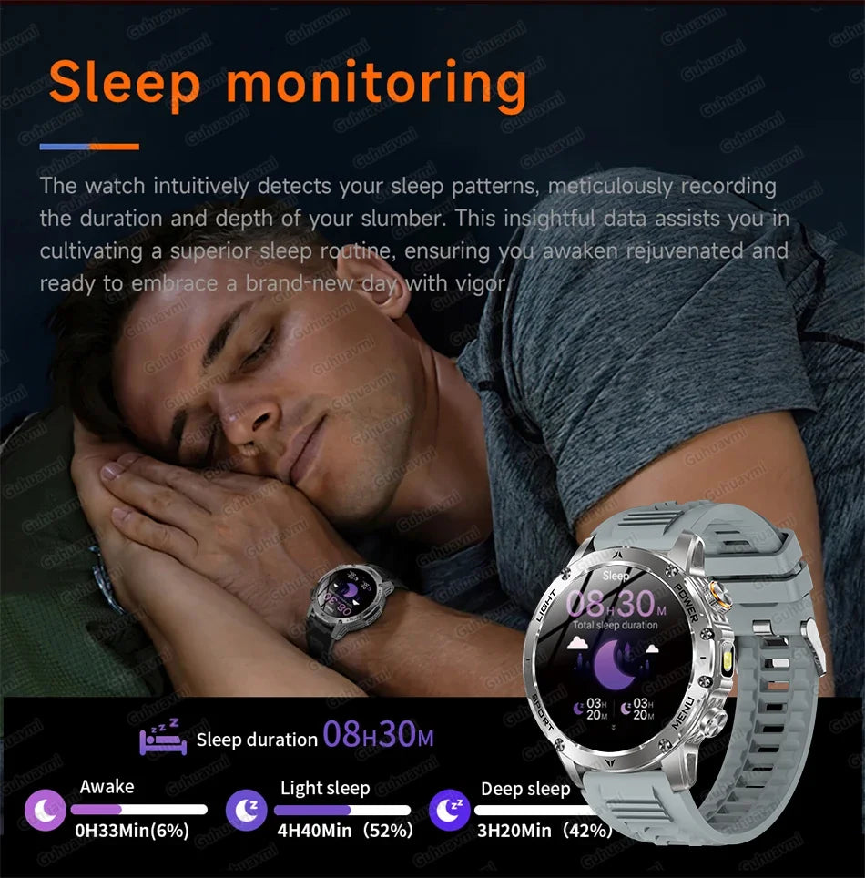 AK87 Reloj Inteligente GPS Linterna 3ATM