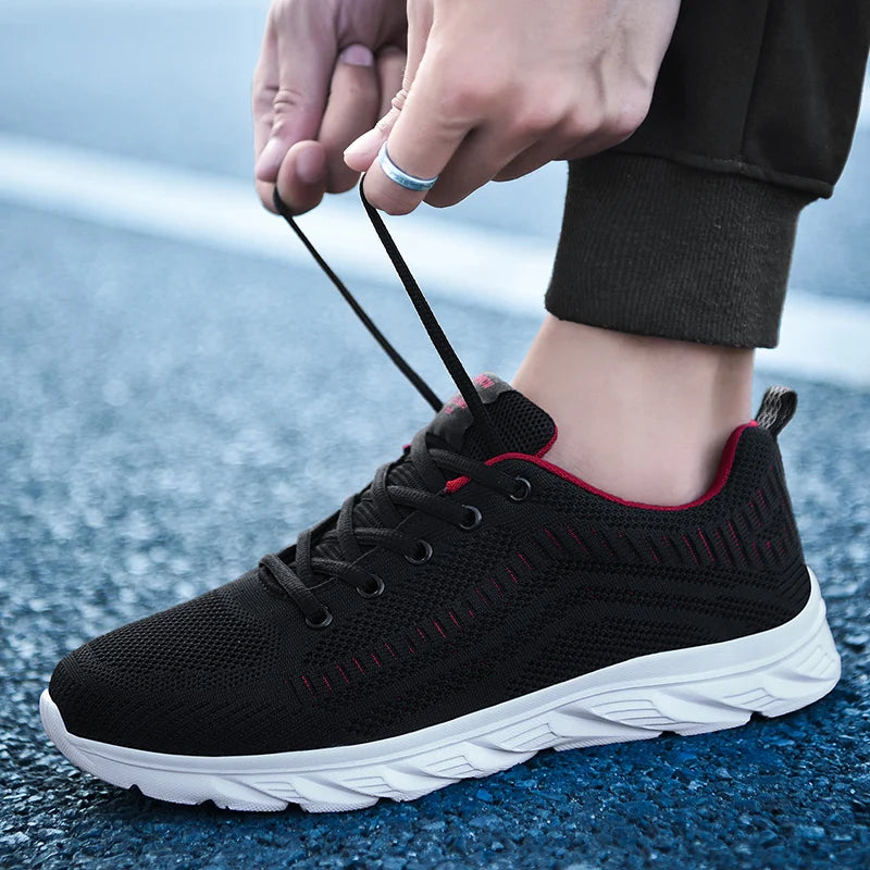 YRZL Zapatillas para correr para hombre, zapatillas deportivas ligeras a la moda, zapatillas transpirables para caminar, zapatillas deportivas cómodas para hombre