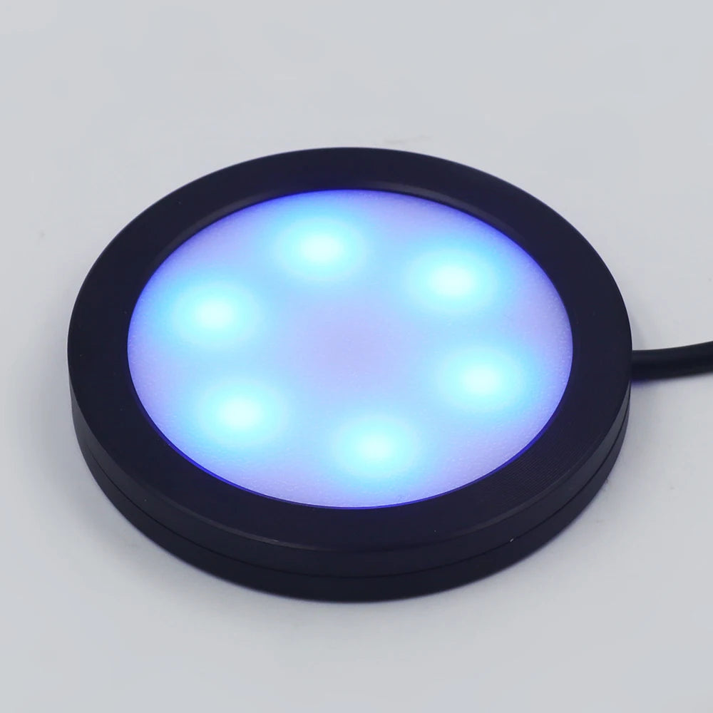 Luz RGB remota de 24 teclas para debajo de gabinete, interruptor USB de 5V, Kit de 1 2 4 6 luces, lámpara delgada para vitrina de cocina, acento de escritorio para Bar en casa