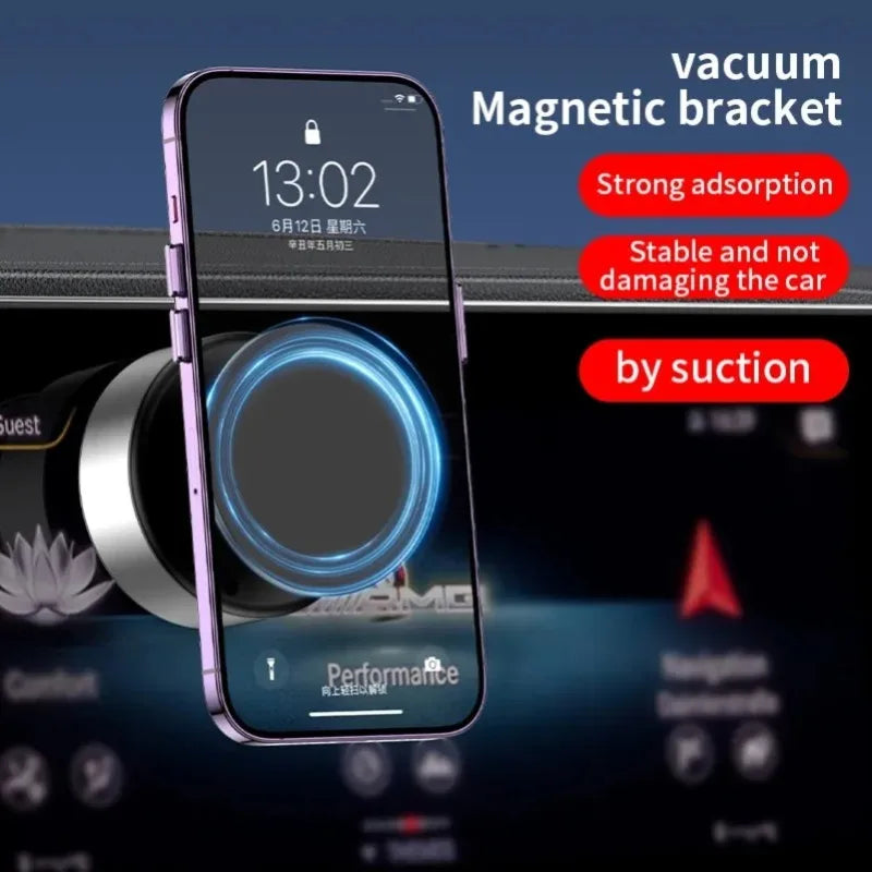 NUEVO Soporte Magnético para Coche con Adsorción al Vacío 360 °   Soporte giratorio para teléfono móvil con navegación para teléfonos inteligentes de 4,7 pulgadas o superiores