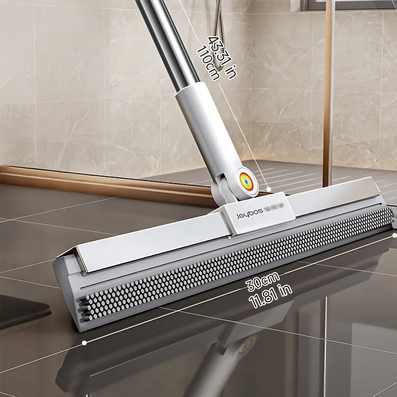 Fregona de silicona Joybos con raspador de piso 360° para hogar y baño