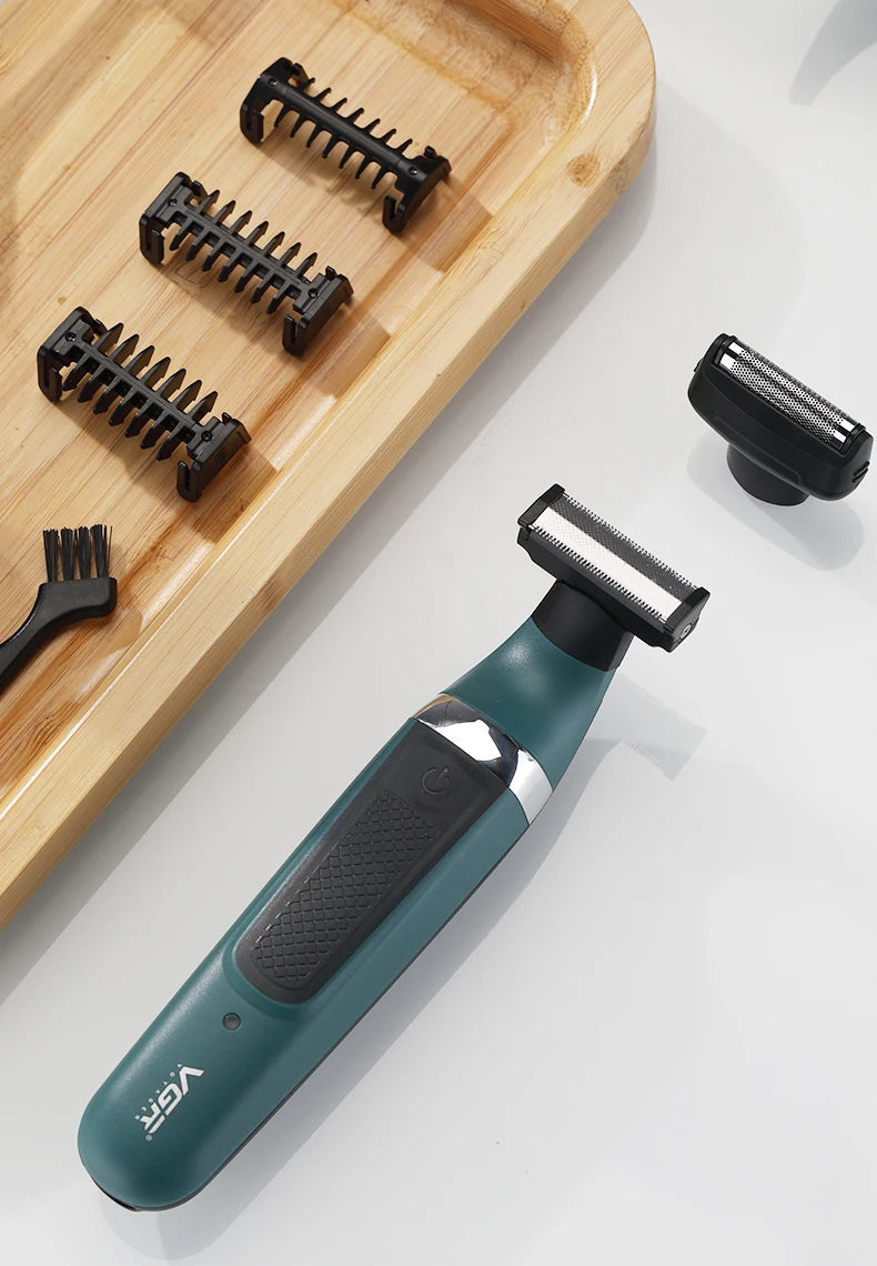 Afeitadora y Recortadora de Pelo y Barba, Recargable, Resistente al Agua