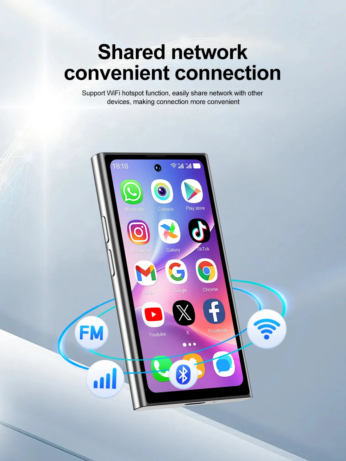 SERVO S27 MINI Android Palm Smartphone 3G WCDMA RAM 2GB ROM 16GB Google Play Desbloqueo facial Dual SIM Pantalla de 4,0 "Mini teléfonos inteligentes
