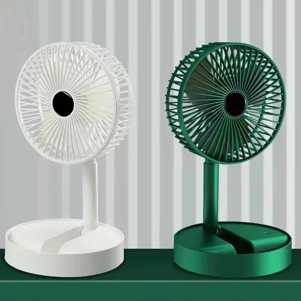 Ventilador de Escritorio Plegable Recargable USB con Tecla Táctil