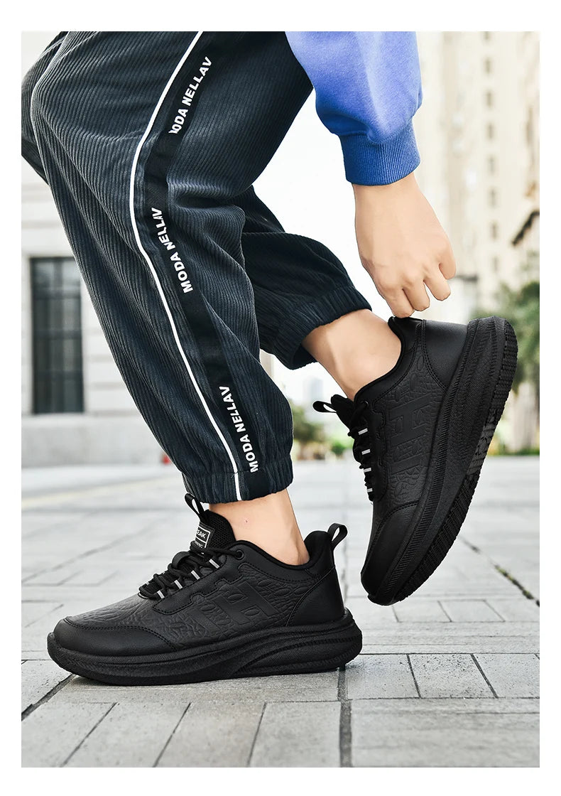 Zapatos de Chef de Hotel para las cuatro estaciones, transpirables, ligeros, antideslizantes, impermeables, a prueba de aceite, zapatos de trabajo de cocina, calzado deportivo informal para exteriores para hombre