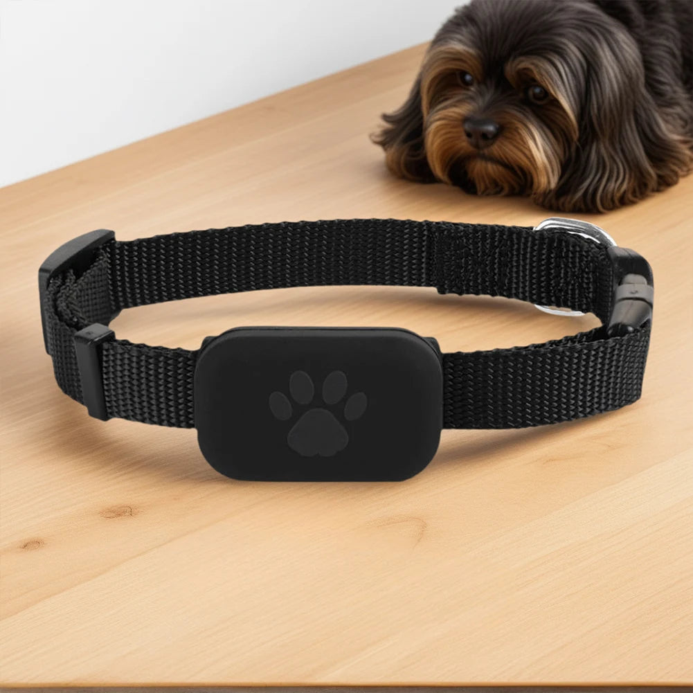 Rastreador GPS Bluetooth para mascotas, collar ajustable, localizador para perros y gatos, resistente al agua, antipérdida, dispositivo de seguimiento en tiempo real para iOS/Android