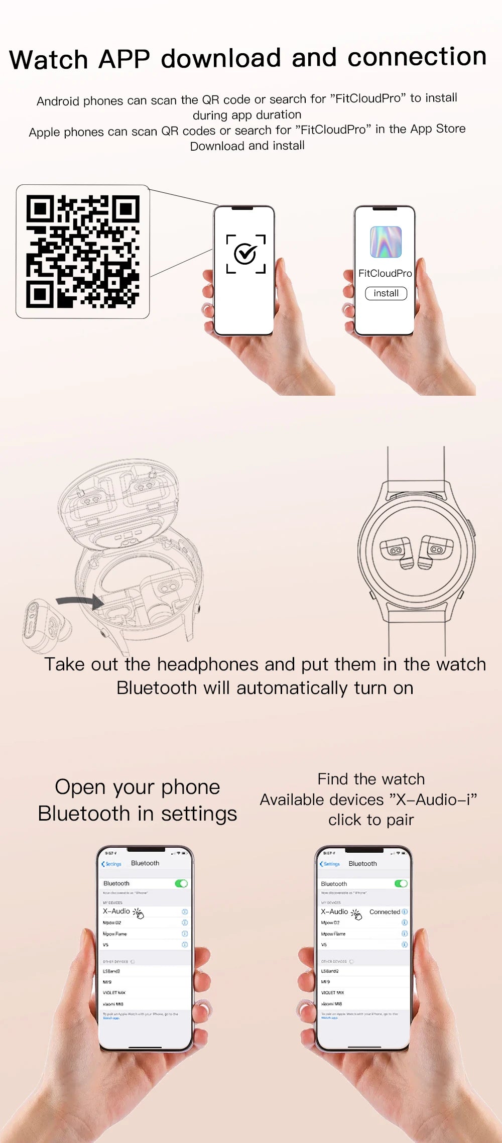 Nuevo Reloj Inteligente 2 en 1 con Auriculares Bluetooth TWS de 1.27 Pulgadas para Mujer, con Monitoreo de Salud, Llamadas BT, Resistente al Agua IP67, 2026