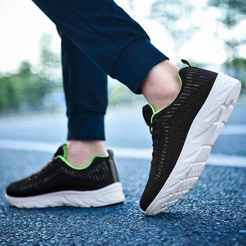 YRZL Zapatillas para correr para hombre, zapatillas deportivas ligeras a la moda, zapatillas transpirables para caminar, zapatillas deportivas cómodas para hombre