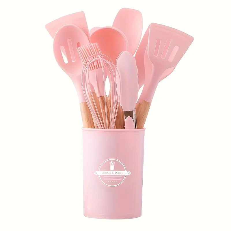 Set de Utensilios de Cocina de Silicona 12 Uds
