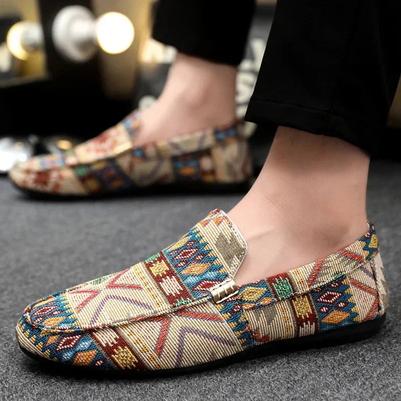 Zapatos informales de verano para hombre, mocasines transpirables para hombre, zapatos perezosos, zapatillas cómodas para caminar, zapatos planos antideslizantes para conducir