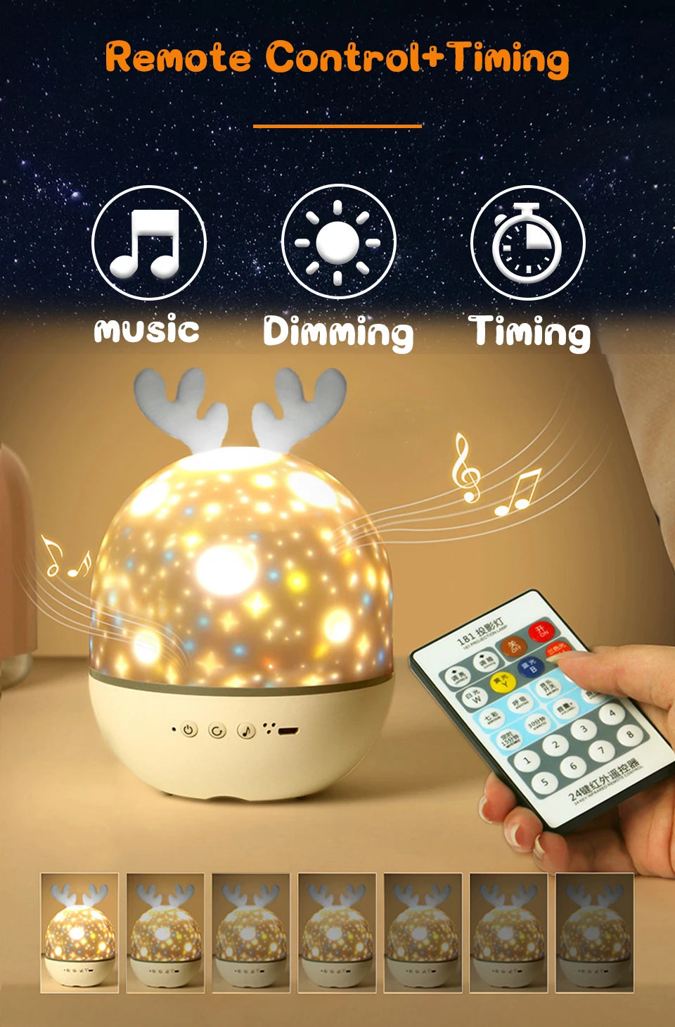Proyector de Galaxia Bluetooth Luz Nocturna para Niños