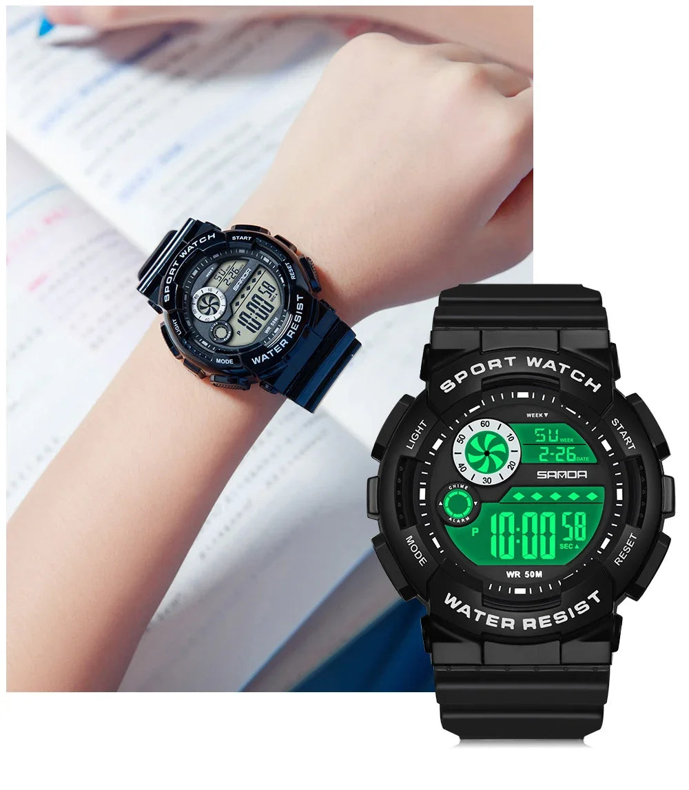 Reloj Digital LED SANDA Deportivo para Mujer