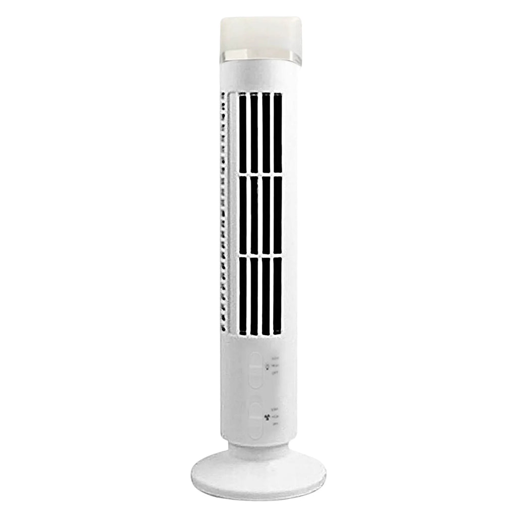 Ventilador de Torre Mini Sin Aspas con Luz y Alimentación USB