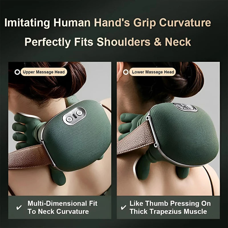 Masajeador de Cuello y Hombros N7 con 3 Niveles de Intensidad