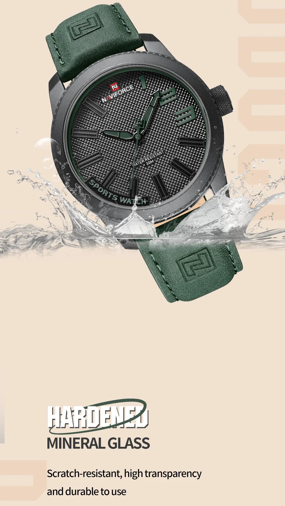 Reloj Analógico de Cuarzo NAVIFORCE Militar para Hombre