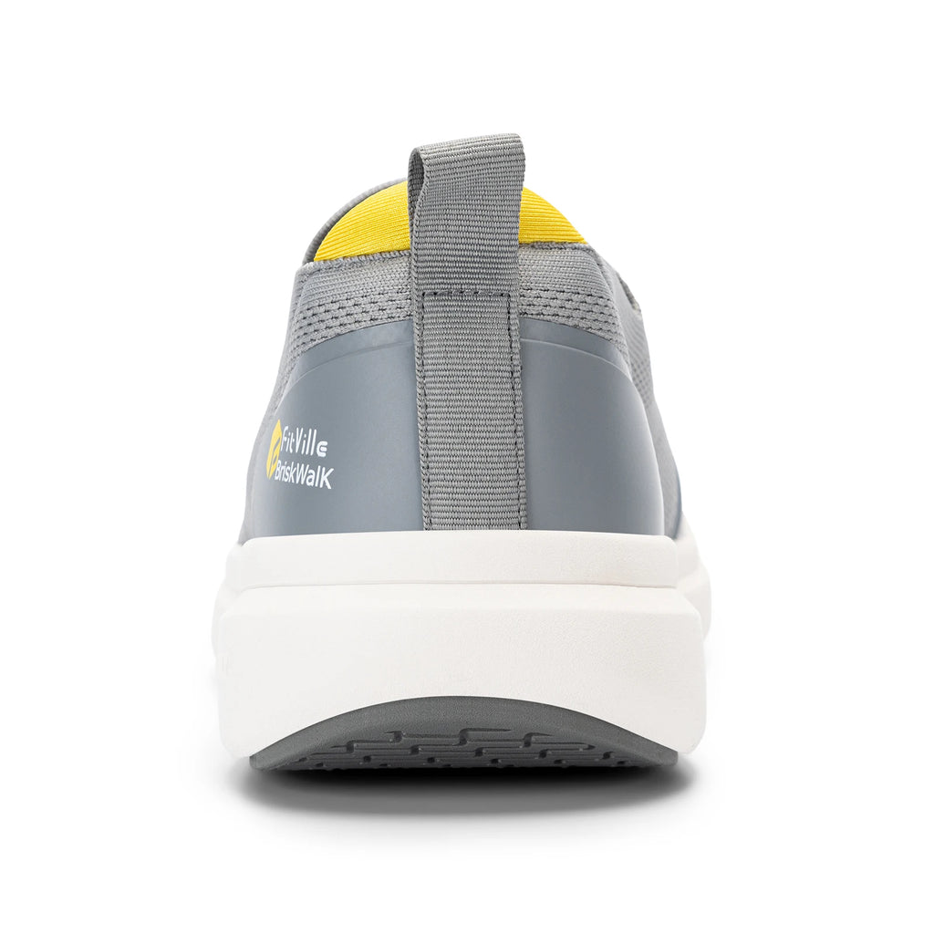 FitVille Zapatos para caminar para hombre, zapatos para fascitis plantar extraanchos, ligeros para pies hinchados, alivio ortopédico del dolor en el pie