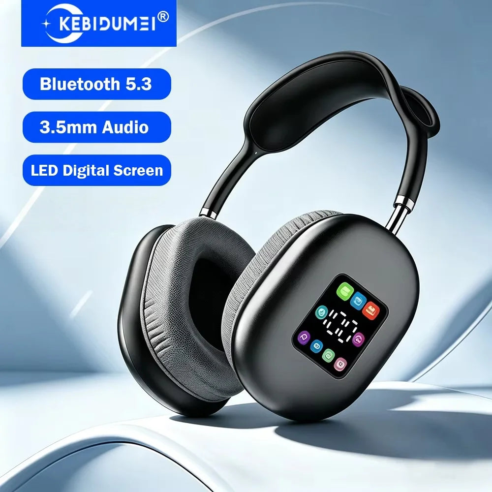 KEBIDUMEI Auriculares ANC Pantalla LED Digital